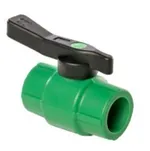 Válvula de cierre (esfera) PP-R 100, referencia 2440110-EI de la serie helisystem® de Heliroma. Medida: 110 mm. Soldadura termofusión - socket